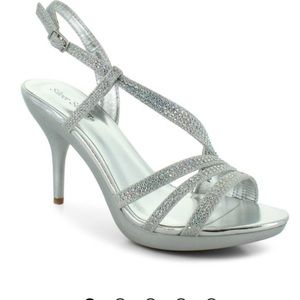 Silver Slipper heels.